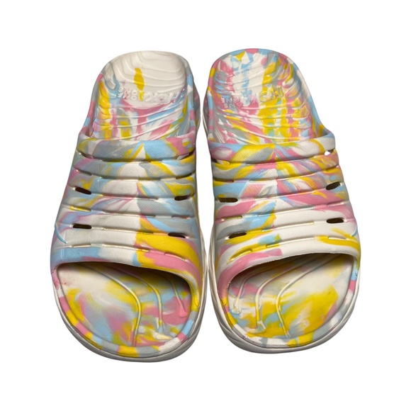 Hoka One One x FP Movement Ora Recovery Slides Sandals psychedelic Men's Size 11 - Picture 2 of 13